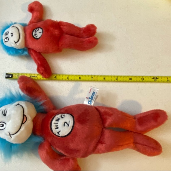 Dr. Seuss Thing 1 Thing 2 Sneetch Plush Stuffed Animal Aurora Plush Soft Lot - Picture 4 of 5